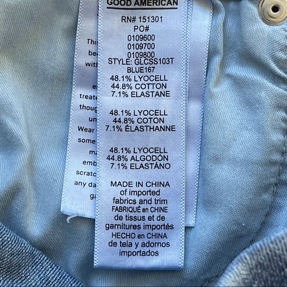 GOOD AMERICAN Good Legs High Rise Split Hem Crop Skinny Jeans 4 / 27 - Picture 11 of 11